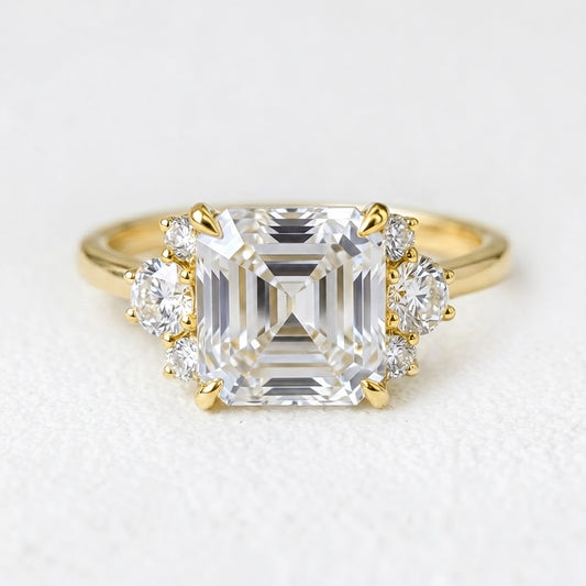 Alexandra’s Brilliance | 1.5CT Asscher Cut Diamond Engagement Ring