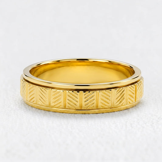 Orion's Forge | Herringbone Textured Men's Band