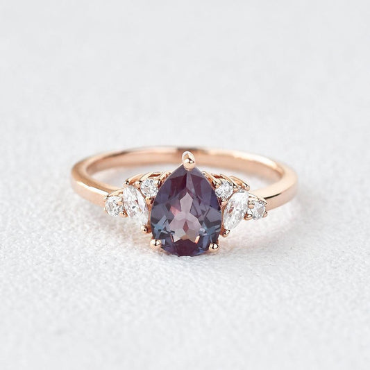 Celia’s Hue | Pear Lab Alexandrite Ring.