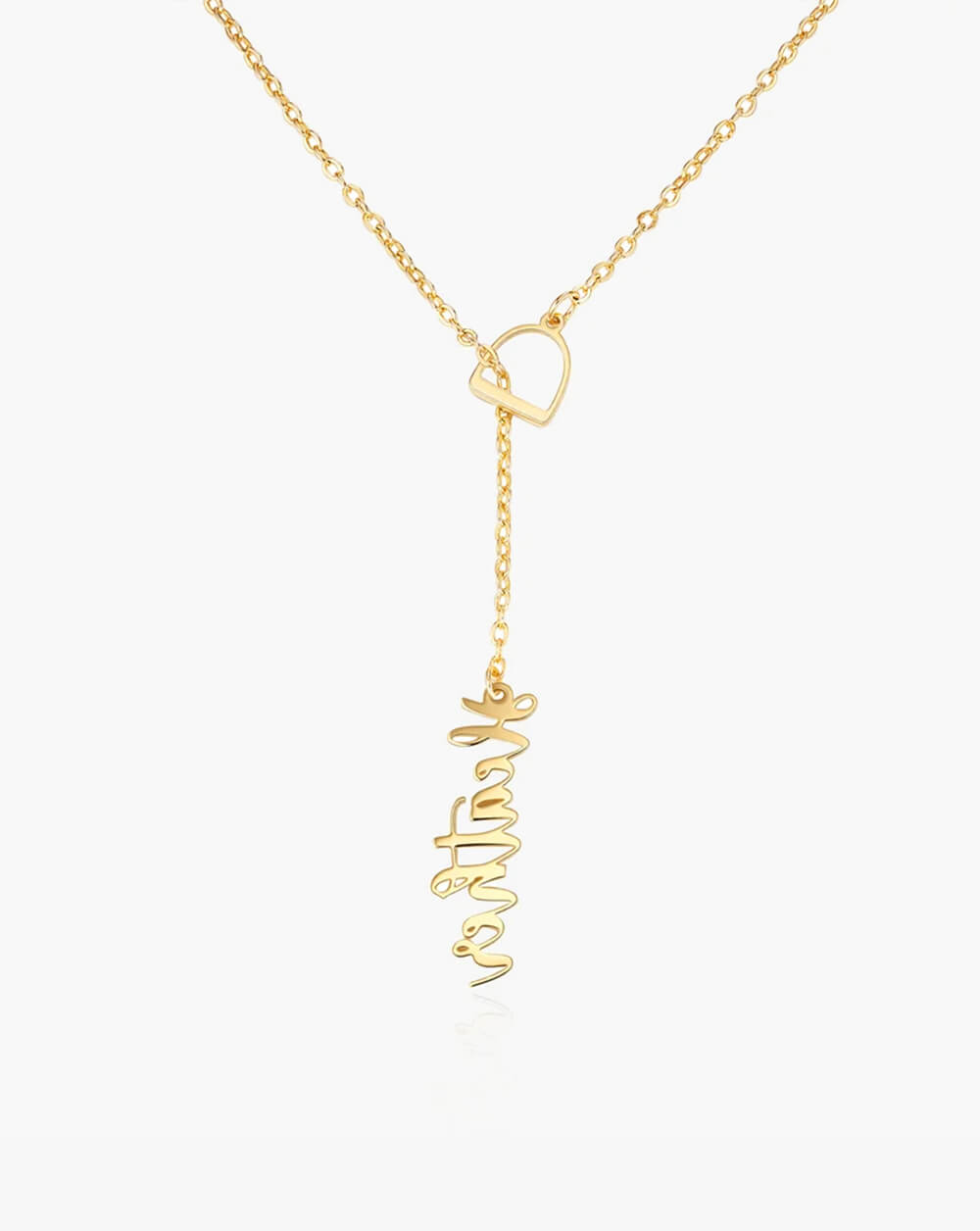 Custom Stirrup Pendant Necklace with Name – Gift for Horse Lovers & Equestrians