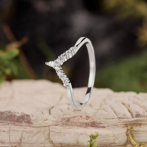 Pear Stack Moss Agate Leaf Engagement Ring Set