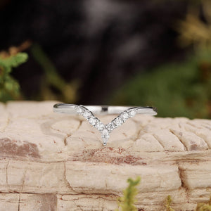 Pear Stack Moss Agate Leaf Engagement Ring Set