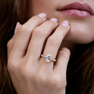 Lyra’s Lumina | 2CT Oval Cut Moissanite Ring.