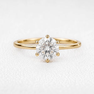 Genevieve’s Eternity | Classic Round Diamond Solitaire Engagement Ring