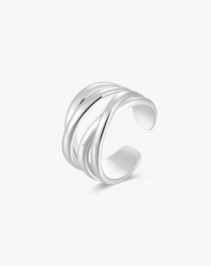 Minimalist Twist Gold Chunky Ring