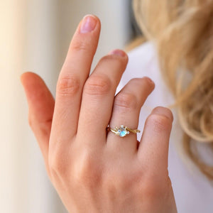 Sylvan Dream | Moonstone Vine Engagement Ring.