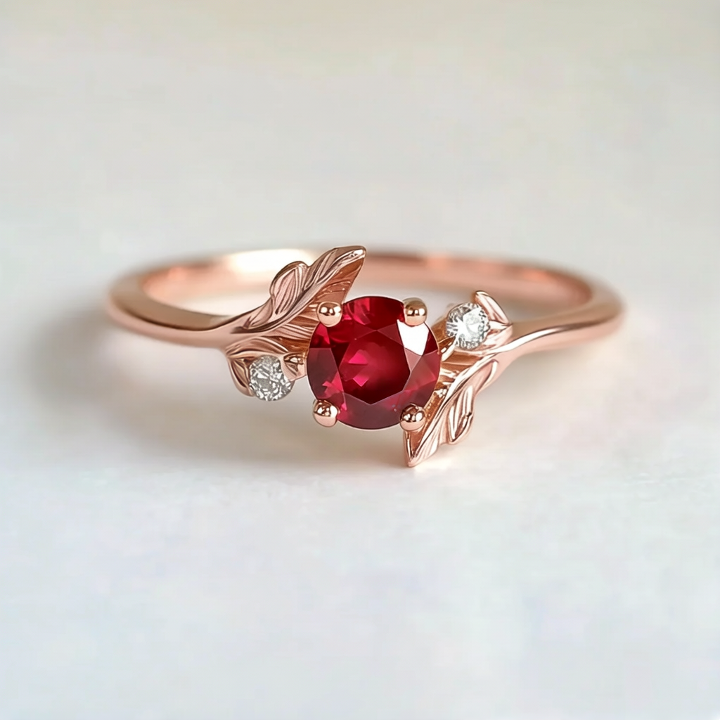 Cora‘s Heartfire | Luxury Ruby Engagement Ring.