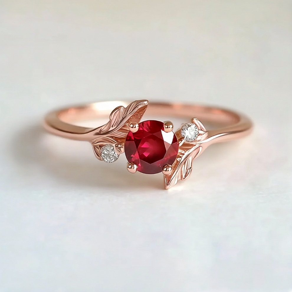 Cora‘s Heartfire | Luxury Ruby Engagement Ring.