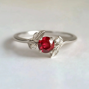 Cora‘s Heartfire | Luxury Ruby Engagement Ring.