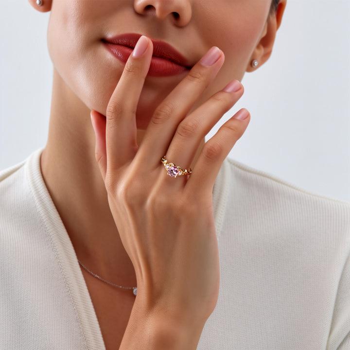 Rosetta‘s Vault | Rose Quartz Engagement Ring.
