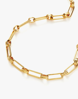 18K Gold Vermeil Aegis Chain Necklace.