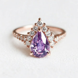 Violet’s Twilight | Classic Amethyst Engagement Ring