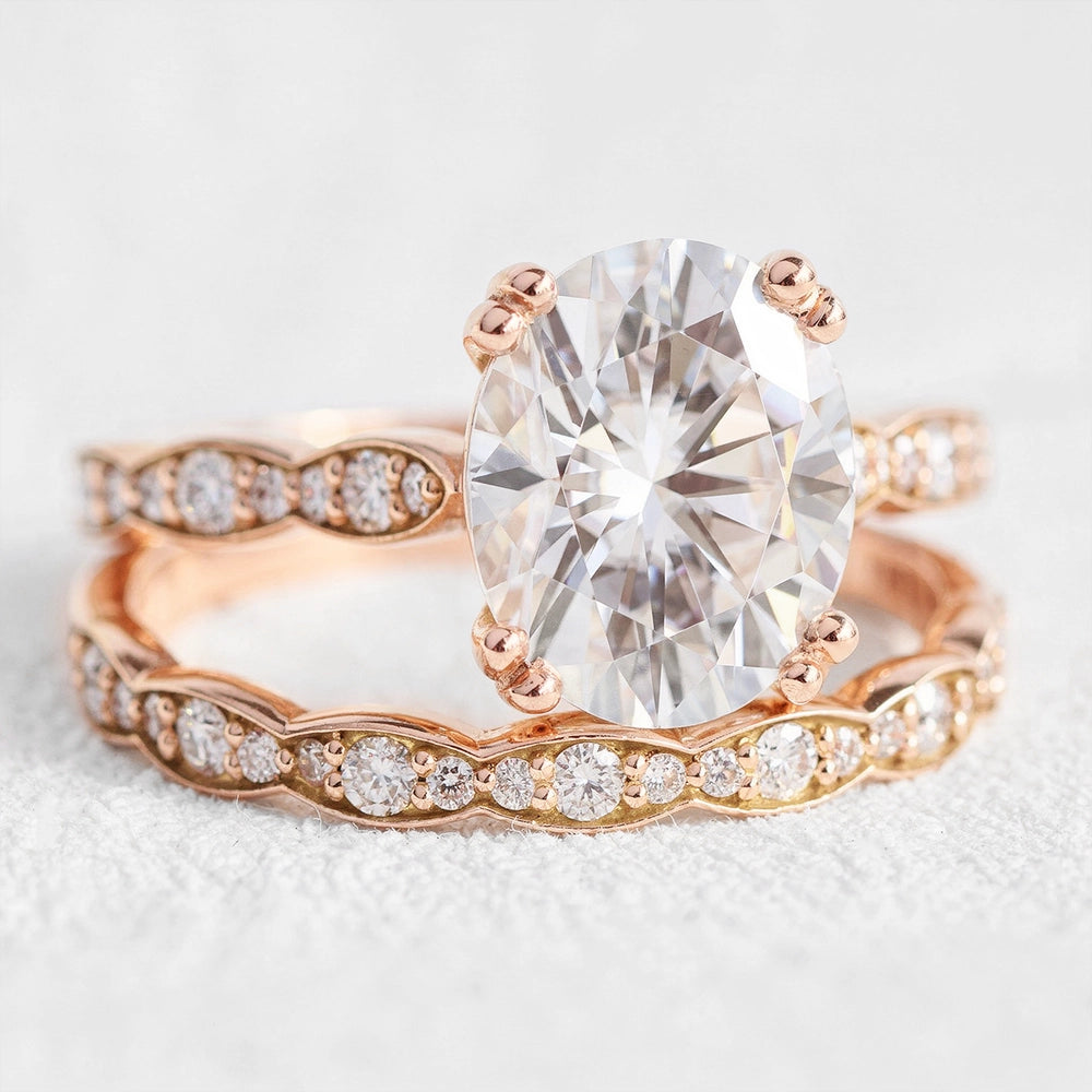 Grace’s Radiance | 3CT Oval Diamond Bridal Set 2pcs.