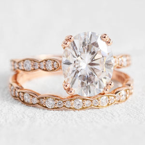 Grace’s Radiance | 3CT Oval Diamond Bridal Set 2pcs.