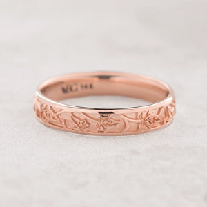 Atlas Vine | Ivy Classic Engraved Men's Wedding Band.