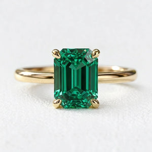 Celia’s Velvet | 3CT Vintage Emerald Engagement Ring.