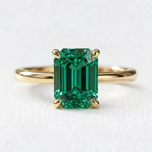 Celia’s Velvet | 3CT Vintage Emerald Engagement Ring.