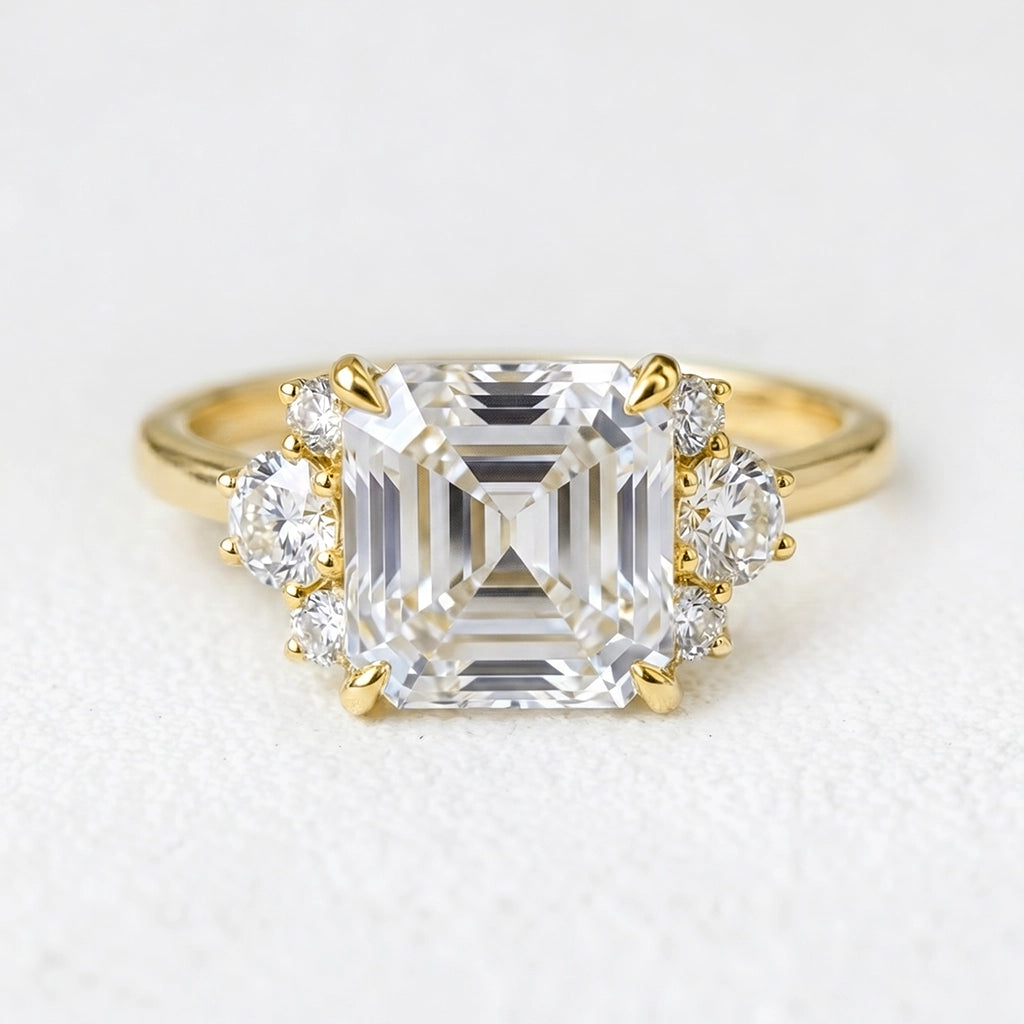 Alexandra’s Brilliance | 1.5CT Asscher Cut Diamond Engagement Ring