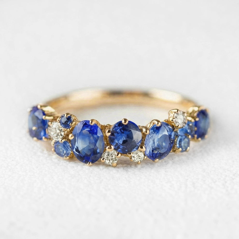 Cordelia‘s Fidelity | Thistle Blue Sapphire Engagement Ring.