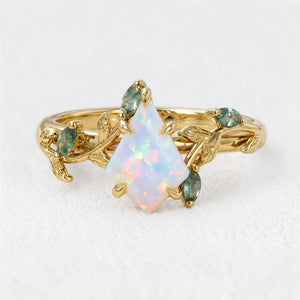 Seraphina’s Eden | Kite Opal Foliage Engagement Ring