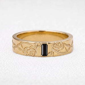 Orpheus’s Lyre | Thorn & Rose Black Diamond Men’s Band