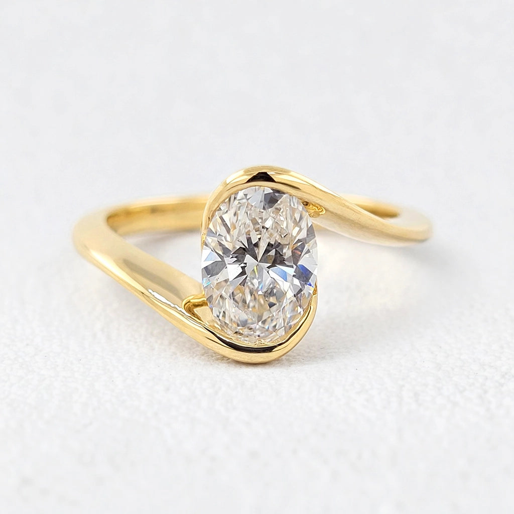 Alexandra’s Decadence | 4CT Oval Cut Vintage Diamond Ring