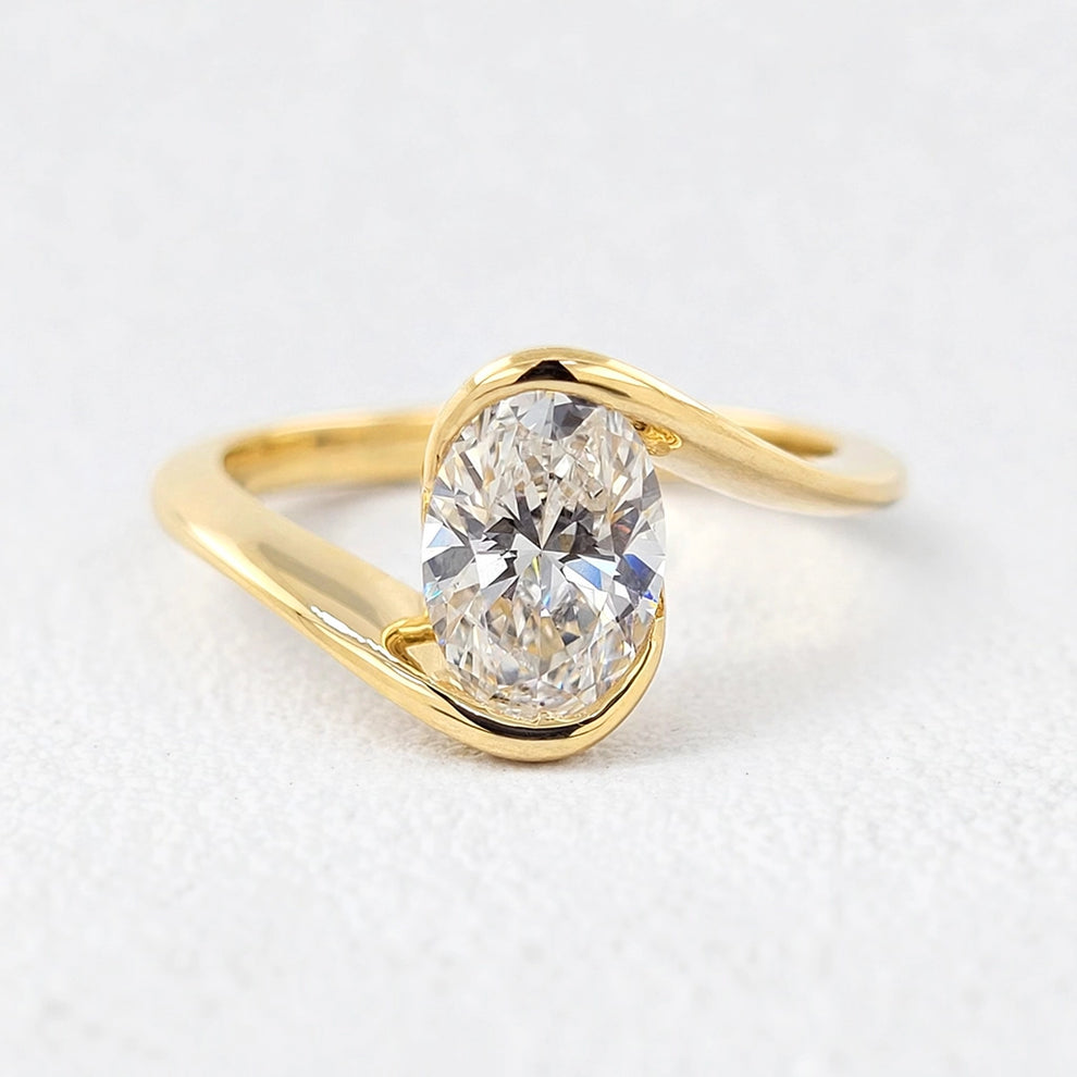 Alexandra’s Decadence | 4CT Oval Cut Vintage Diamond Ring