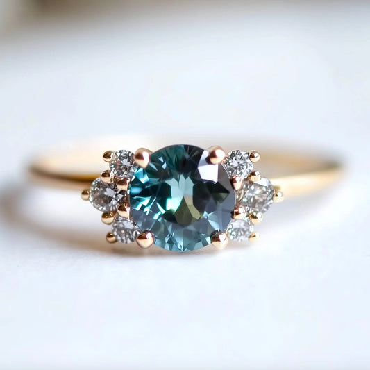 Sofia’s Glow | Blue Sapphire Engagement Ring.