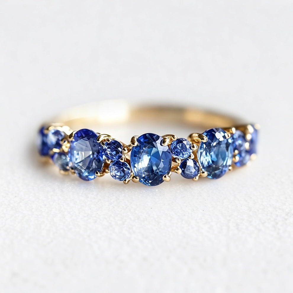 Starlake Promise | Natural Blue Sapphire Engagement Ring.