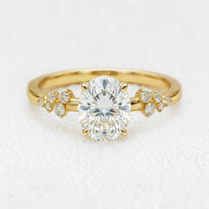 Nova’s Radiance | 2CT Oval Cut Diamond Engagement Ring.