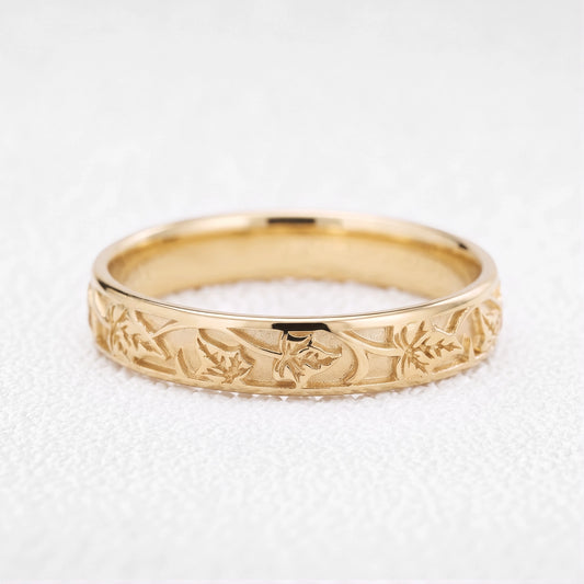 Atlas Vine | Ivy Classic Engraved Men's Wedding Band