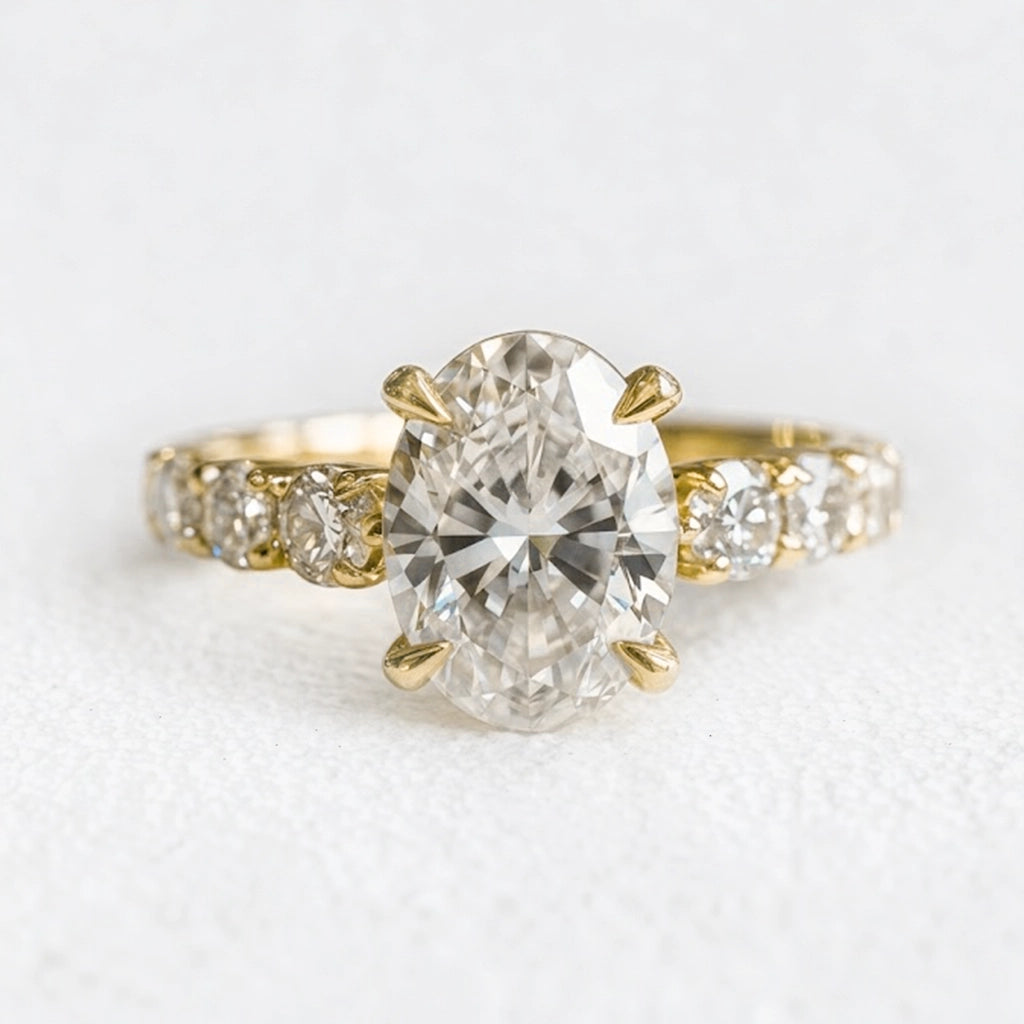 Astra’s Promise | 3CT Oval Diamond Solitaire Ring.