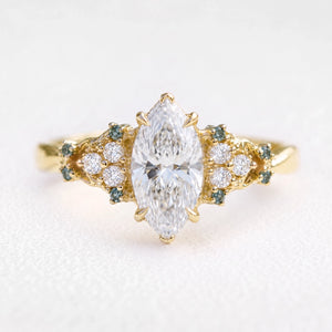 Eleonora’s Diadem | 1CT Marquise-Cut Diamond Vintage Engagement Ring