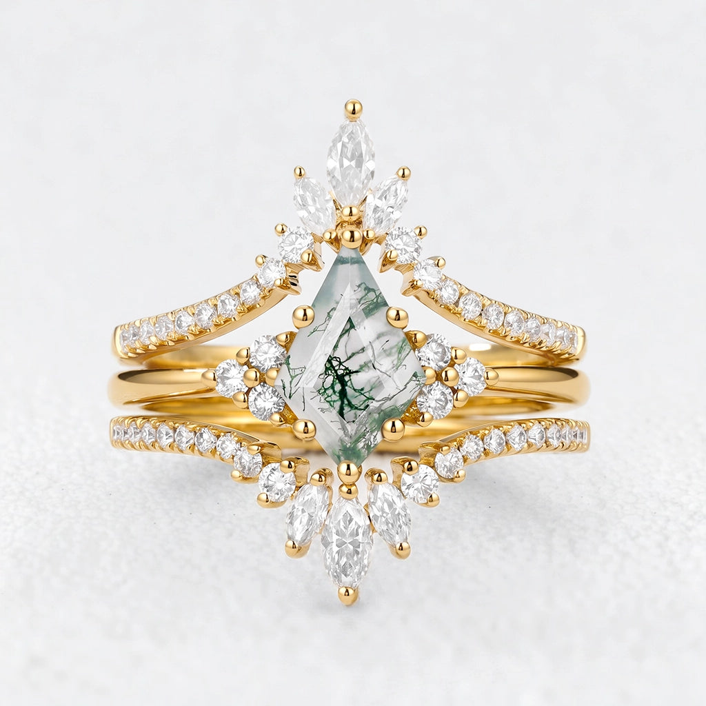 Victoria’s Crown | Kite Moss Agate Chevron Trilogy