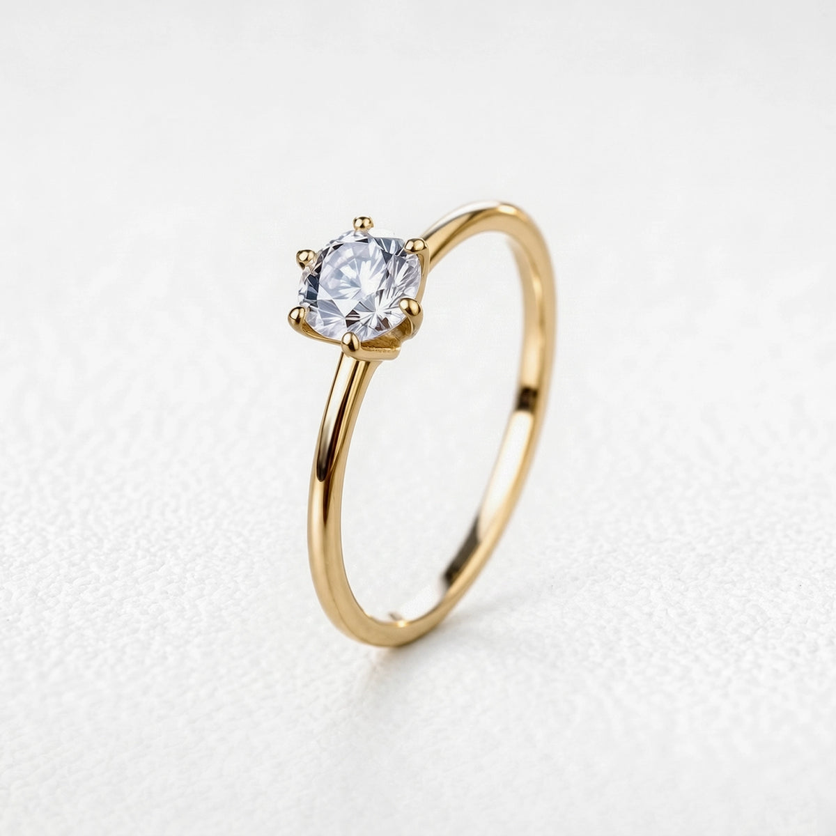 Genevieve’s Eternity | Classic Round Diamond Solitaire Engagement Ring