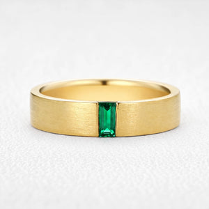 Marcus‘s Keystone | Brushed Emerald Men’s Band