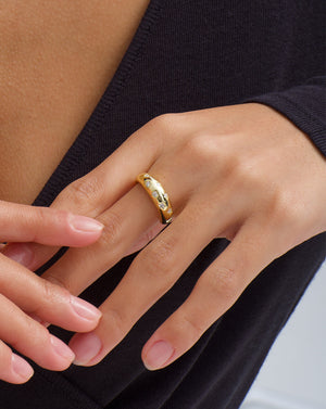 Stars Dome Chunky Ring