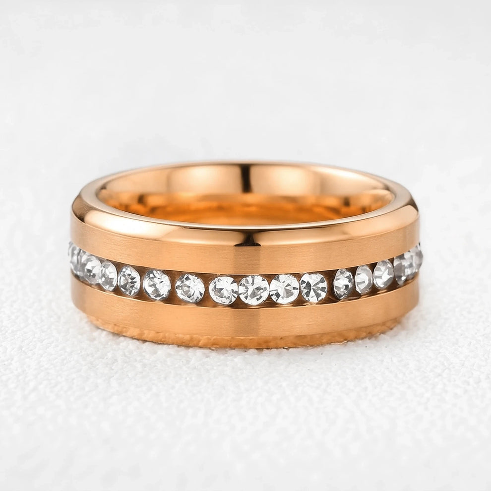 Aurora‘s Orbit | 1.5CT Kite Diamond Chevron & Eternity Band Couple Set 3pcs