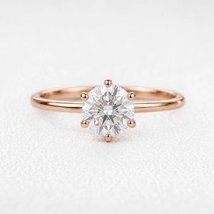 Genevieve’s Eternity | Classic Round Diamond Solitaire Engagement Ring