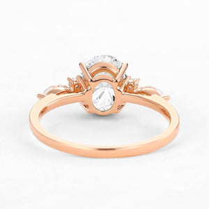 Elara‘s Dawn | 1.5CT Oval Lab-Grown Diamond Engagement Ring.