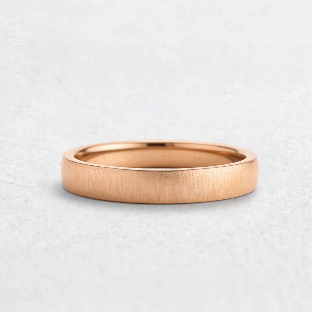 Modern Edge | Brushed Matte Minimalist Wedding Band.
