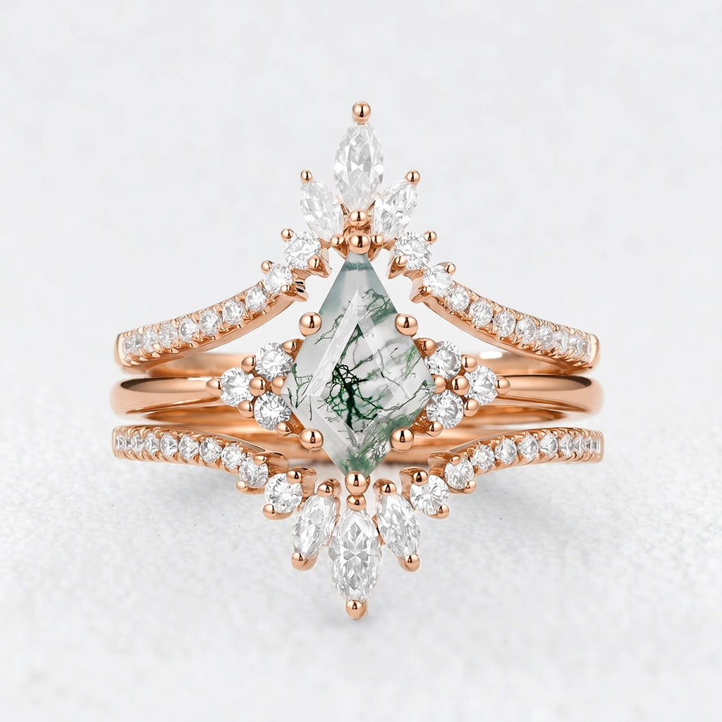 Victoria’s Crown | Kite Moss Agate Chevron Trilogy