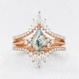 Victoria’s Crown | Kite Moss Agate Chevron Trilogy