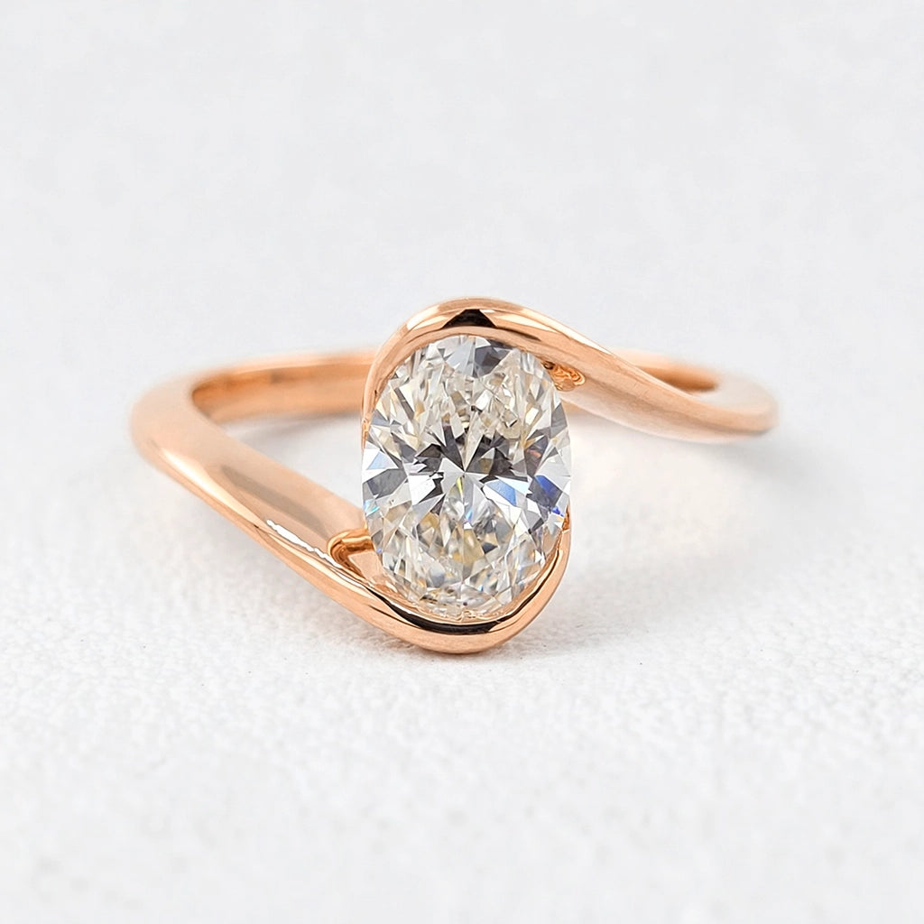Alexandra’s Decadence | 4CT Oval Cut Vintage Diamond Ring