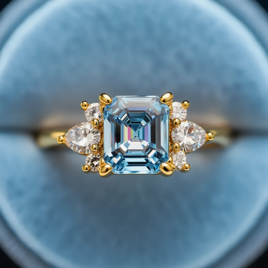The Blue Quarter | Valencia‘s Asscher Cut Ring.