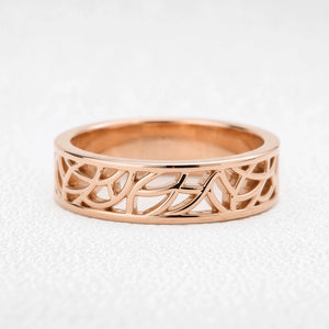 Ariel’s Vault | Unisex Interwoven Arch Wide Band