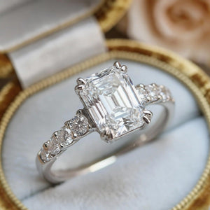 Aria‘s Echo | Emerald Cut Moissanite Ring.