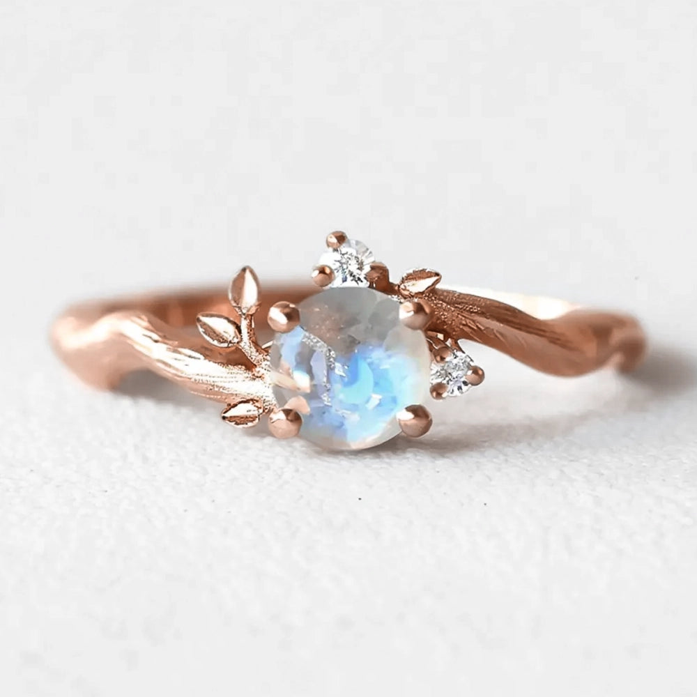 Sylvan Dream | Moonstone Vine Engagement Ring.