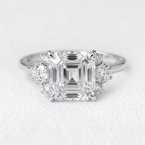 Alexandra’s Brilliance | 1.5CT Asscher Cut Diamond Engagement Ring