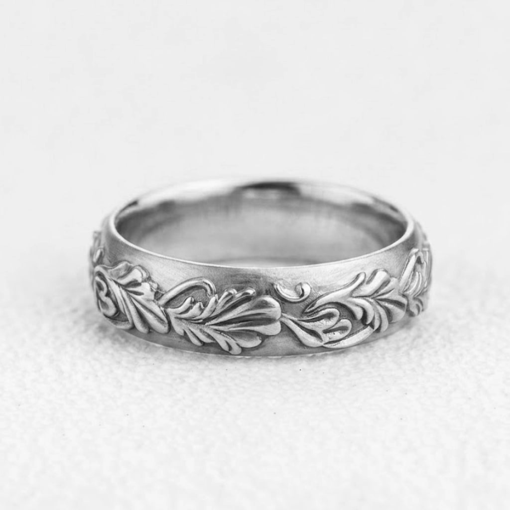 Arthur’s Oak | Timeless Noble Wedding Band.